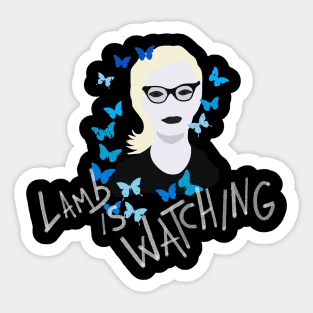 Lamb is Watching Sticker